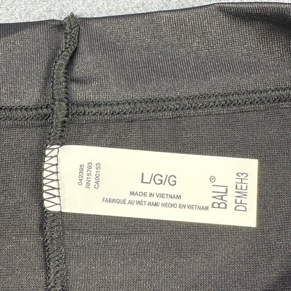 Bali Women's Size Large 7 Panty Hi Cut Smoothing Black New Without Tags - Picture 3 of 7